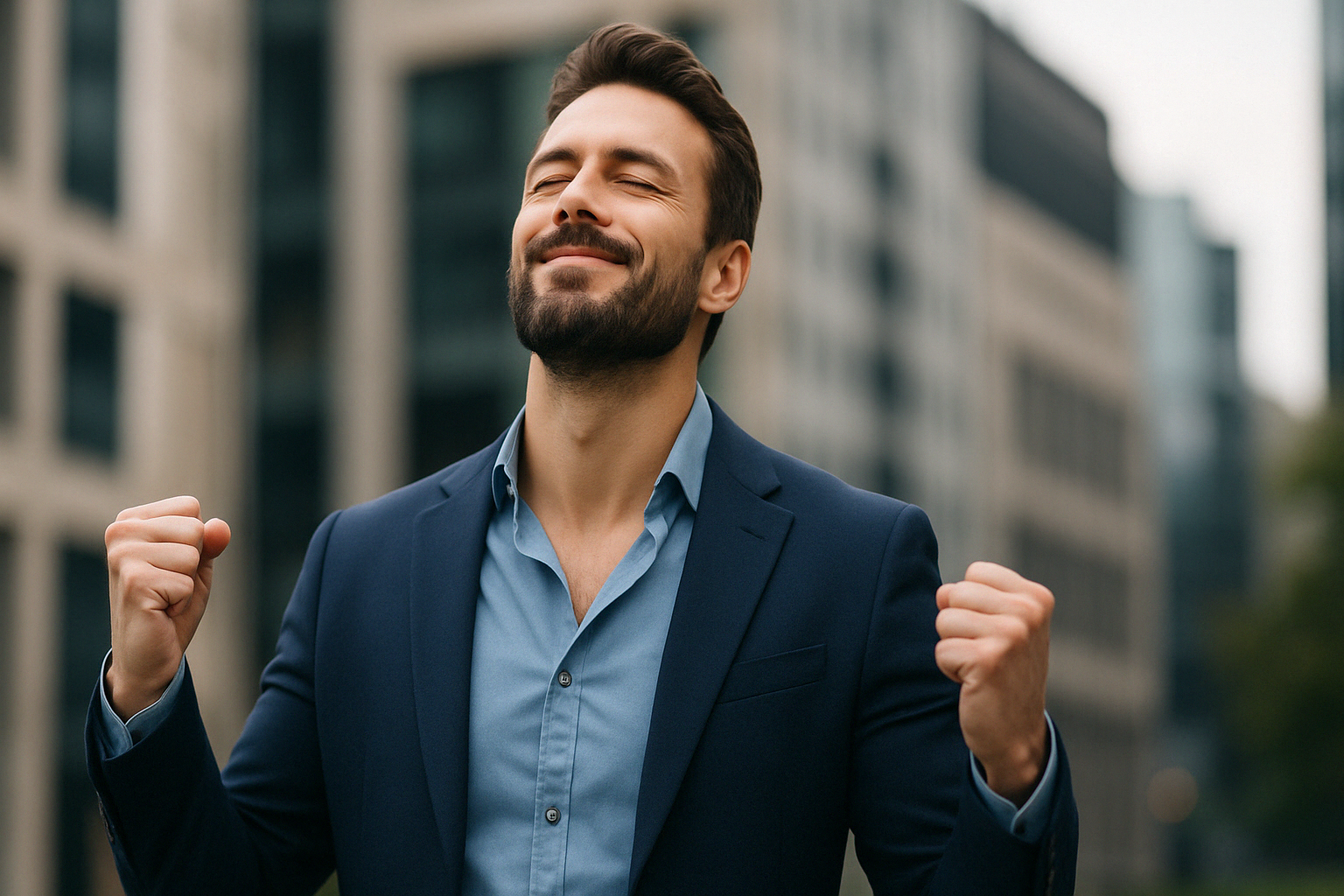 Confident man image